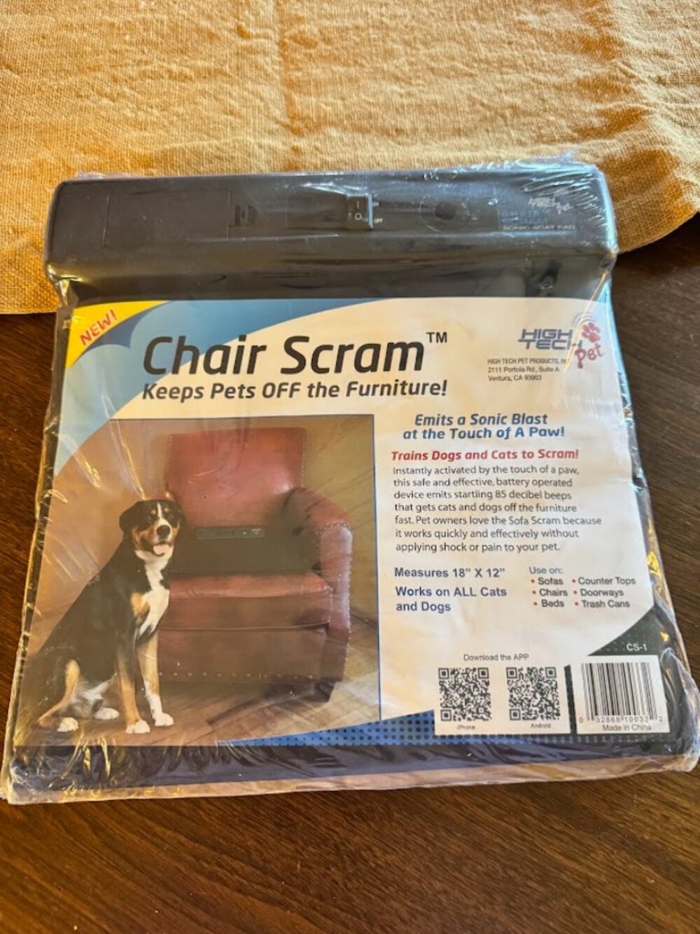 Chair Scram Sonic Dog/Cat Deterrent Repellent Mat